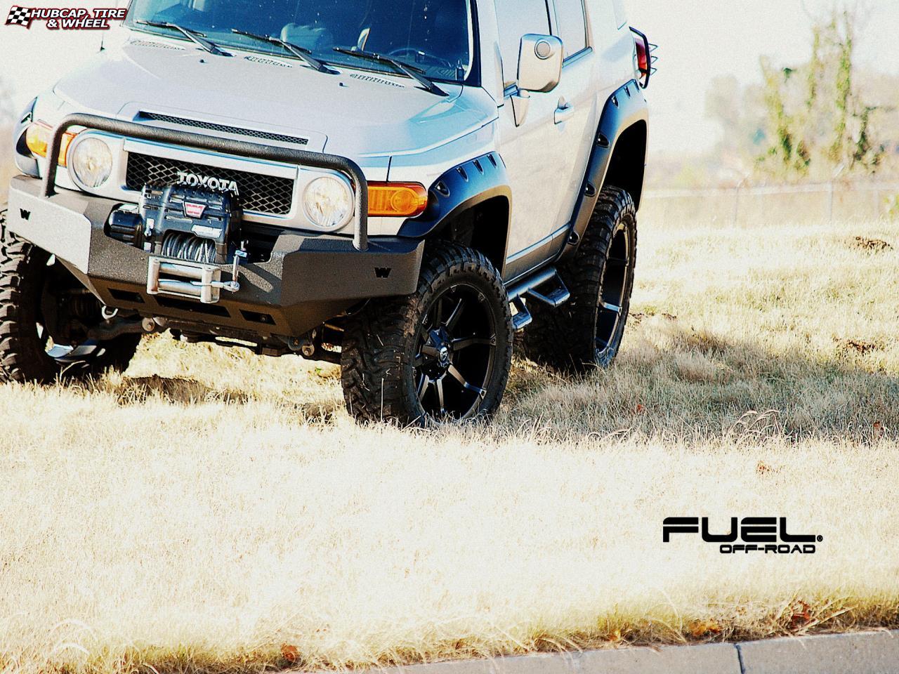 vehicle gallery/toyota fj cruiser fuel coupler d556 20X10  Black & Machined with Dark Tint wheels and rims